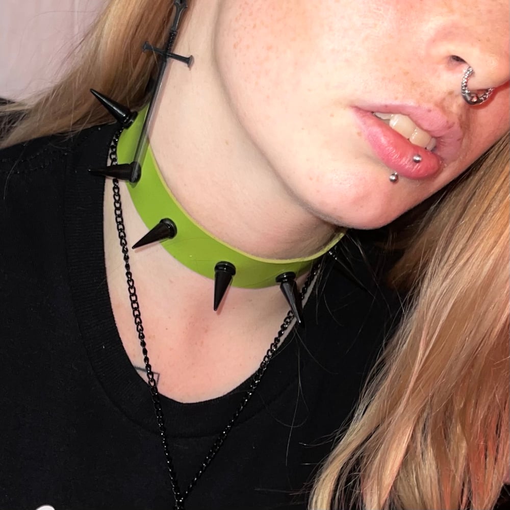 Black Spiked Chokers