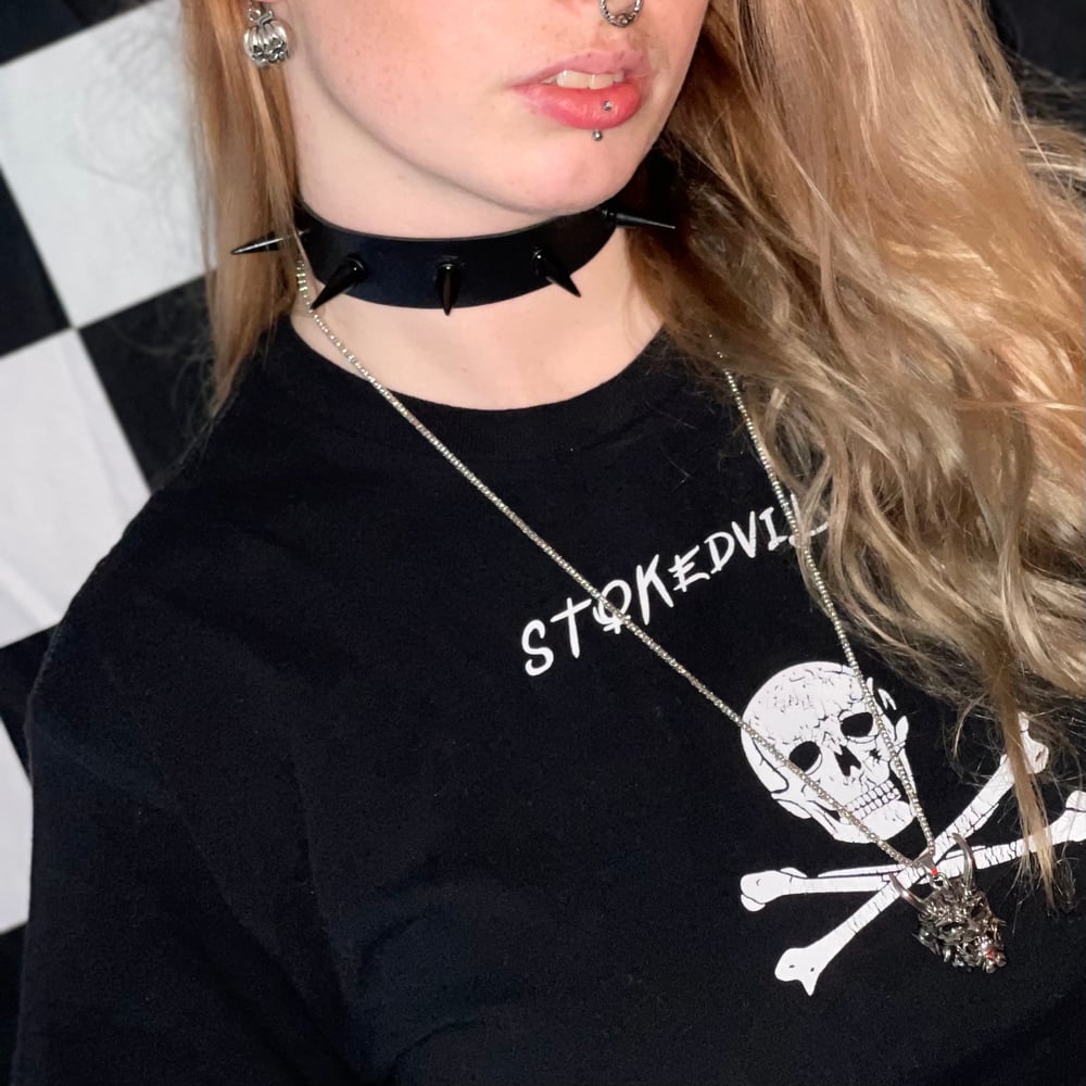 Black Spiked Chokers