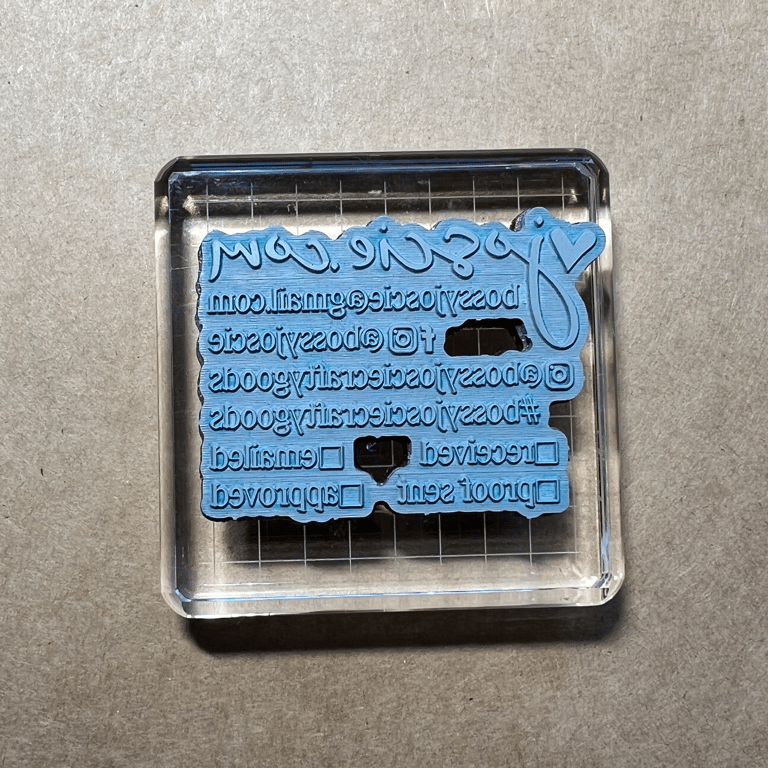Gina K Designs Medium Square Acrylic block Image 3