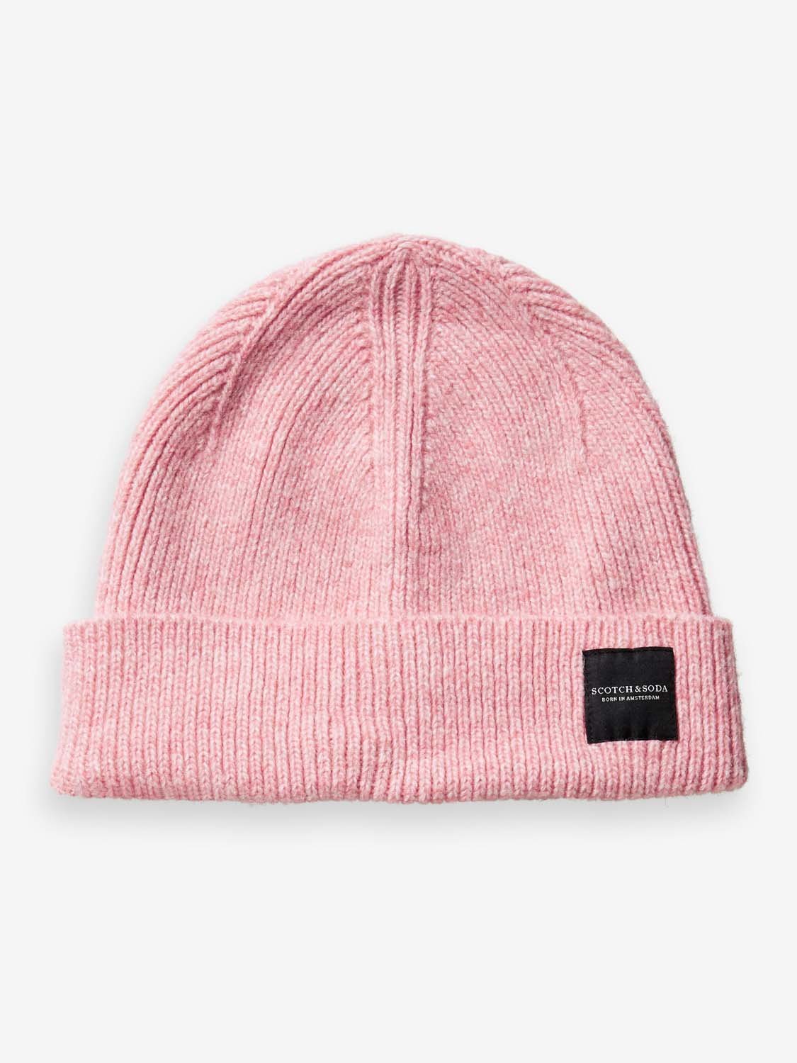 Feje guiden Gum SCOTCH AND SODA RIBBED BEANIE IN DK PINK | THE BLUEPRINT
