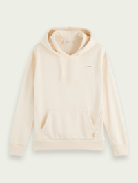 Image 1 of SCOTCH AND SODA ORGANIC COTTON HOODIE IN ECRU