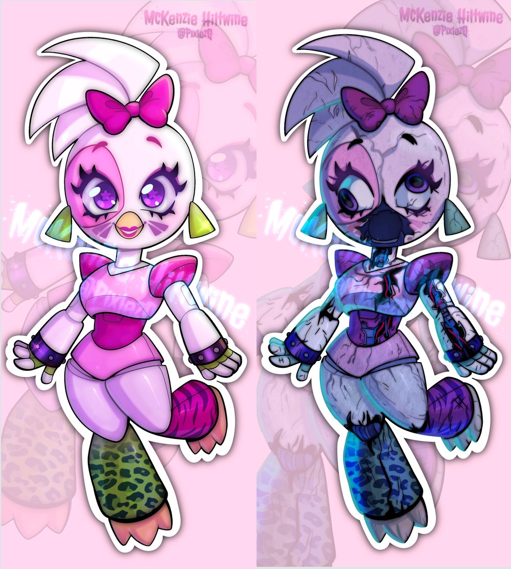 Image of PRE-ORDER: Chica Double-Sided Keychain