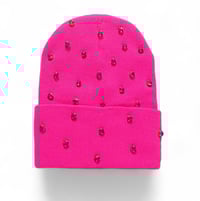 Image 4 of Pink Radiance Crown Beanie