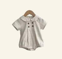 Boys Buttom Up Romper