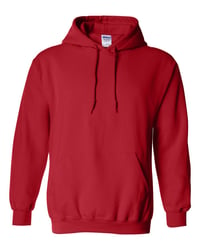 Image 2 of ADULT HS Jr High TRACK  hooded pullover one color WHITE IMPRINT