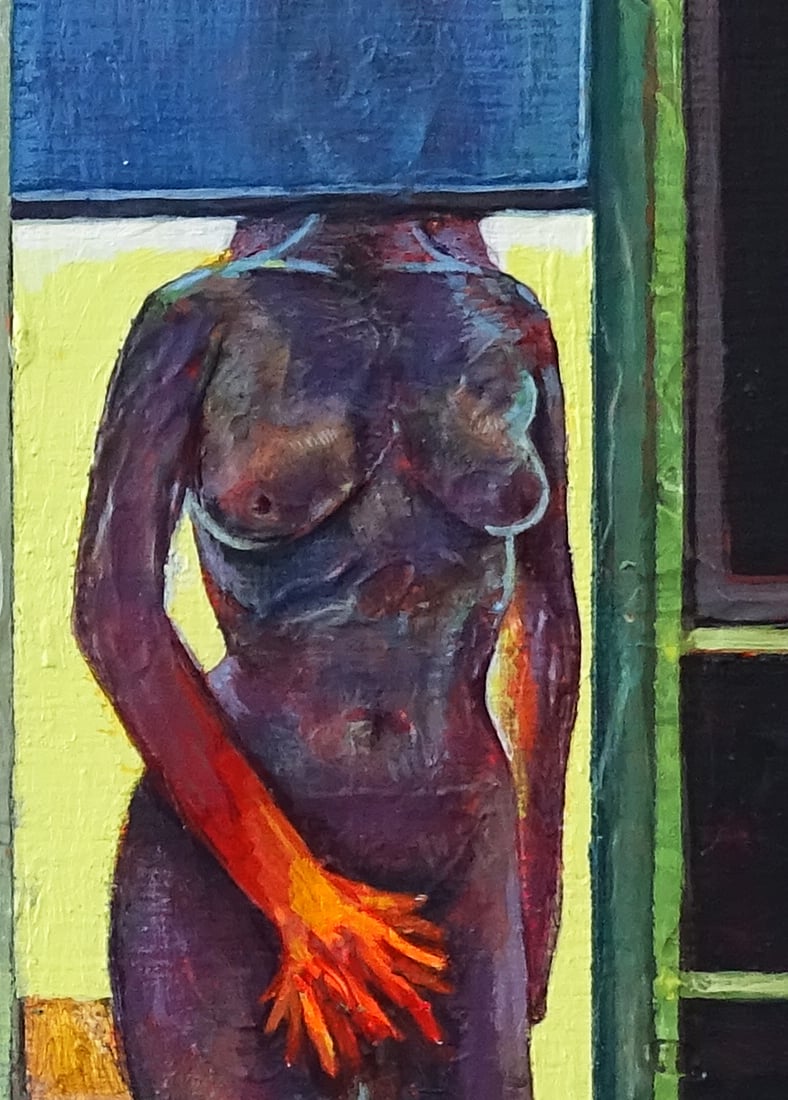 Image of Night Window - Painting