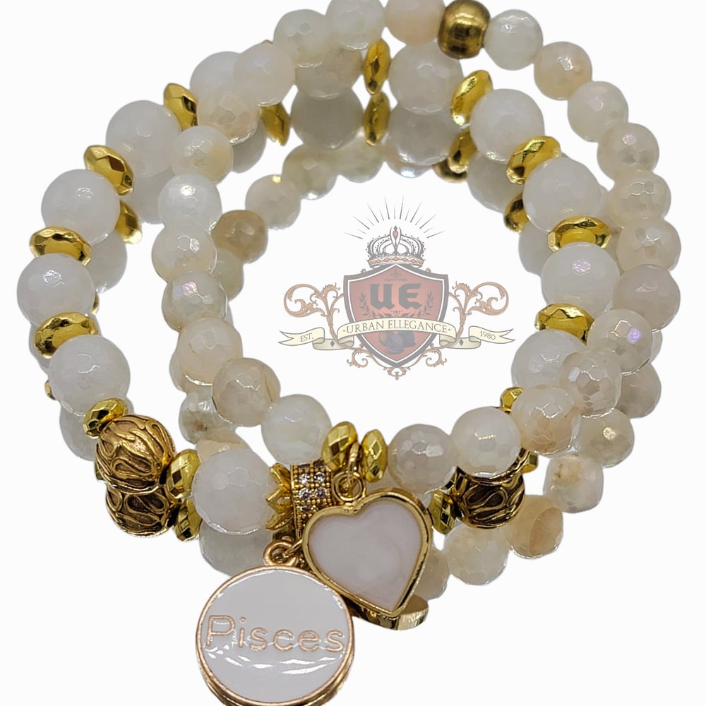 Image of 2pc Pisces Moonstone Set