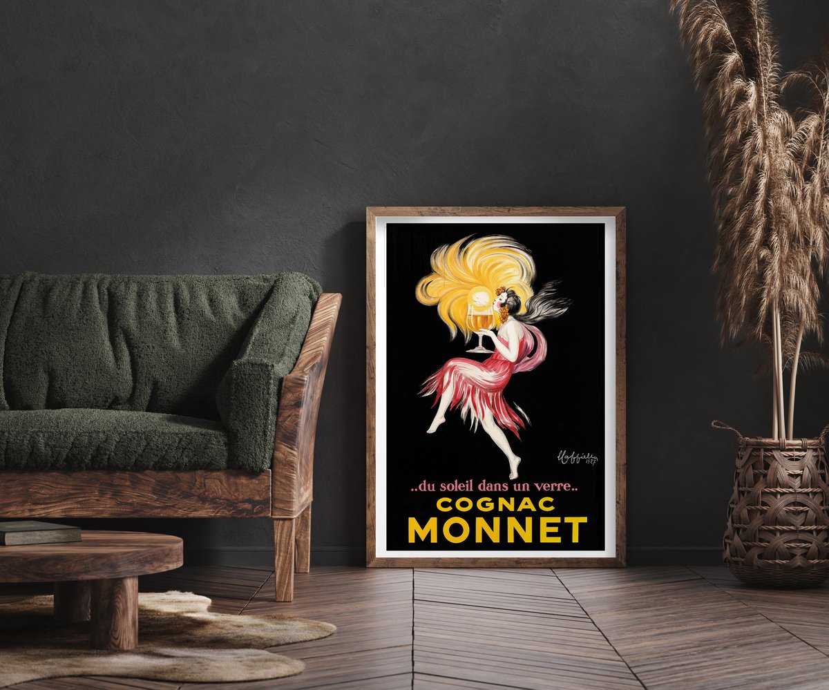 Cognac Monnet, Leonetto Cappiello, 1927, Vintage Ads, Wall Art Print, Vintage  Poster