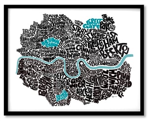 Image of East & SE London Type Map