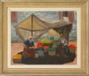 20th Century Swedish School 'Market Stall in the Shade'