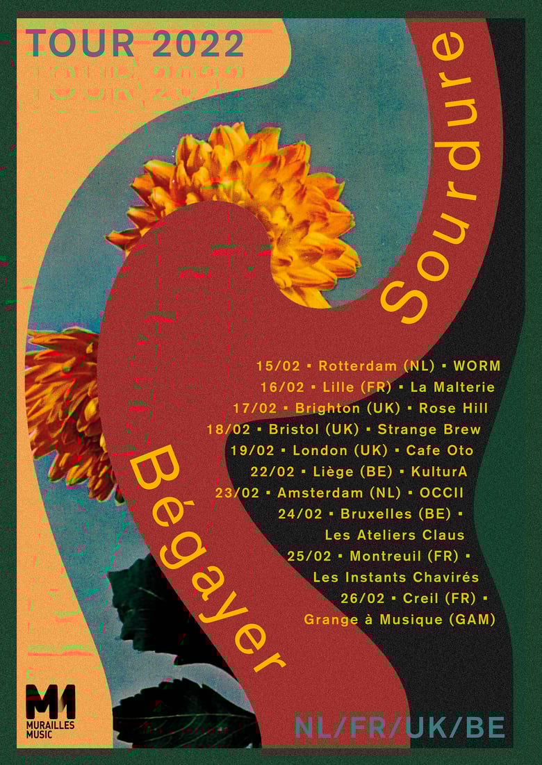 Image of POSTER Sourdure + Bégayer Tour 2022