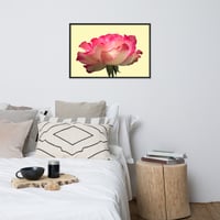 Image 1 of Framed Floral photo paper poster