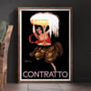 Contratto | Leonetto Cappiello | 1922 | Vintage Ads | Wall Art Print | Vintage Poster