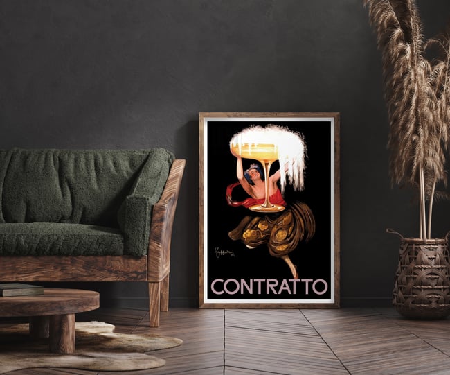 Contratto | Leonetto Cappiello | 1922 | Vintage Ads | Wall Art Print | Vintage Poster