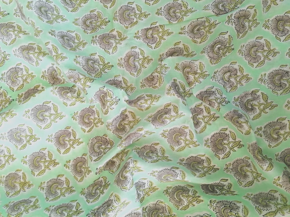 Image of Namasté fabric turquoise 