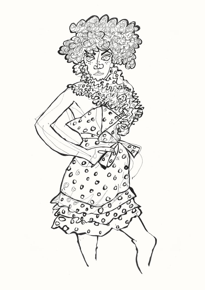 Image of dotted girl