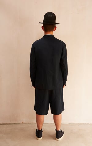 Image of CHINWEST JACKET in Navy Linen