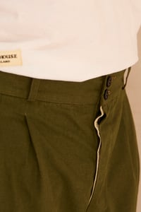 Image 4 of TAPER TROUSER COTTON in Olive £260.00 