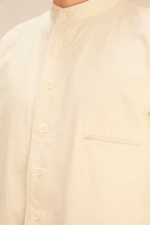 Image of Bed Shirt Vintage Plain Cream