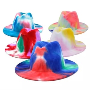 Image of S & S Tie-Dye Fedora Hat (56-58cm)