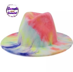 Image of S & S Tie-Dye Fedora Hat (56-58cm) 