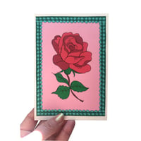 Image 3 of Rose Flower Frame Card