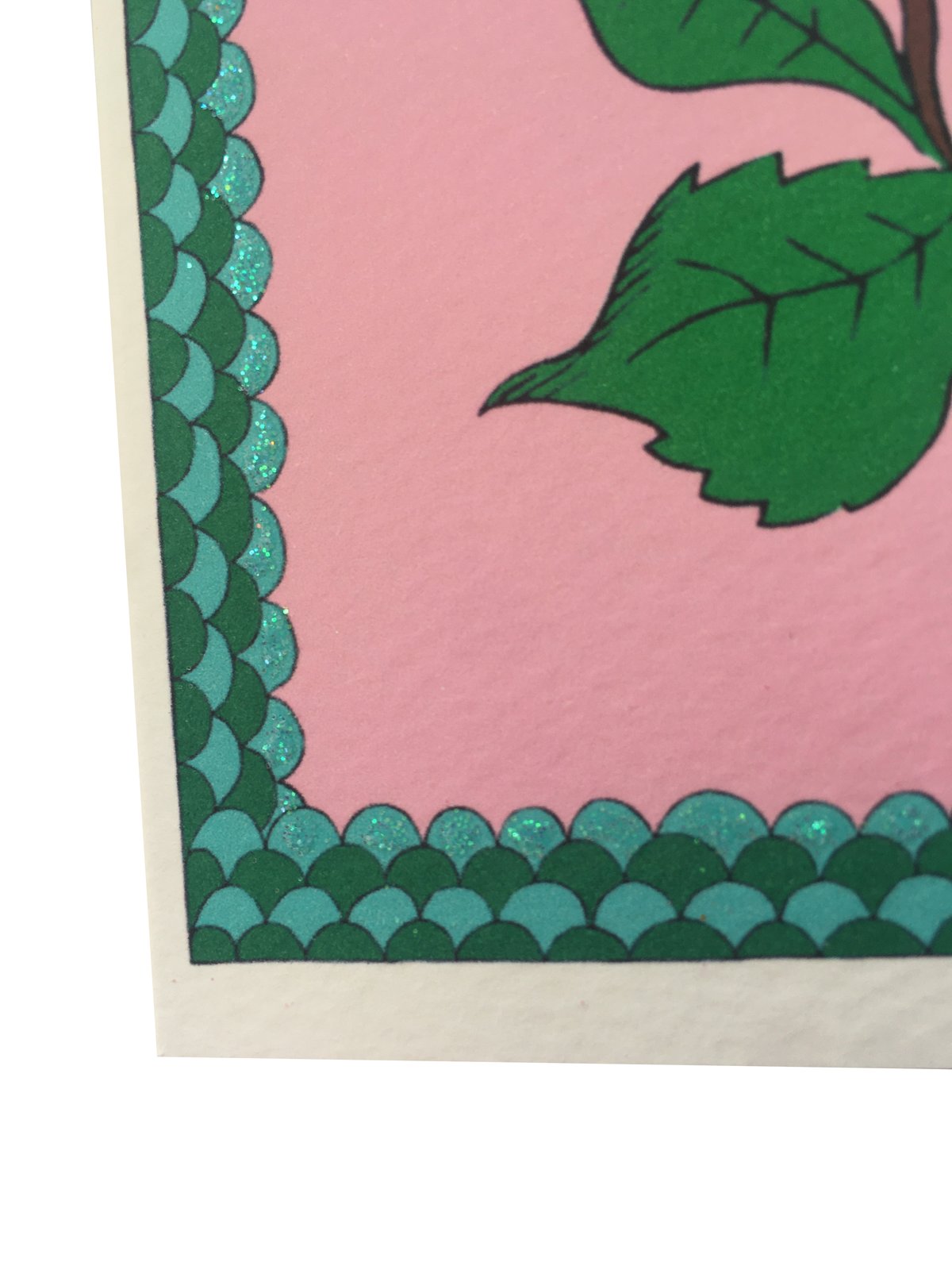 Rose Flower Frame Card