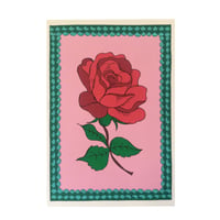 Image 1 of Rose Flower Frame Card