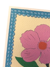 Image 2 of Pink Flower Frame Card