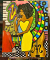 Jazzy Original Painting