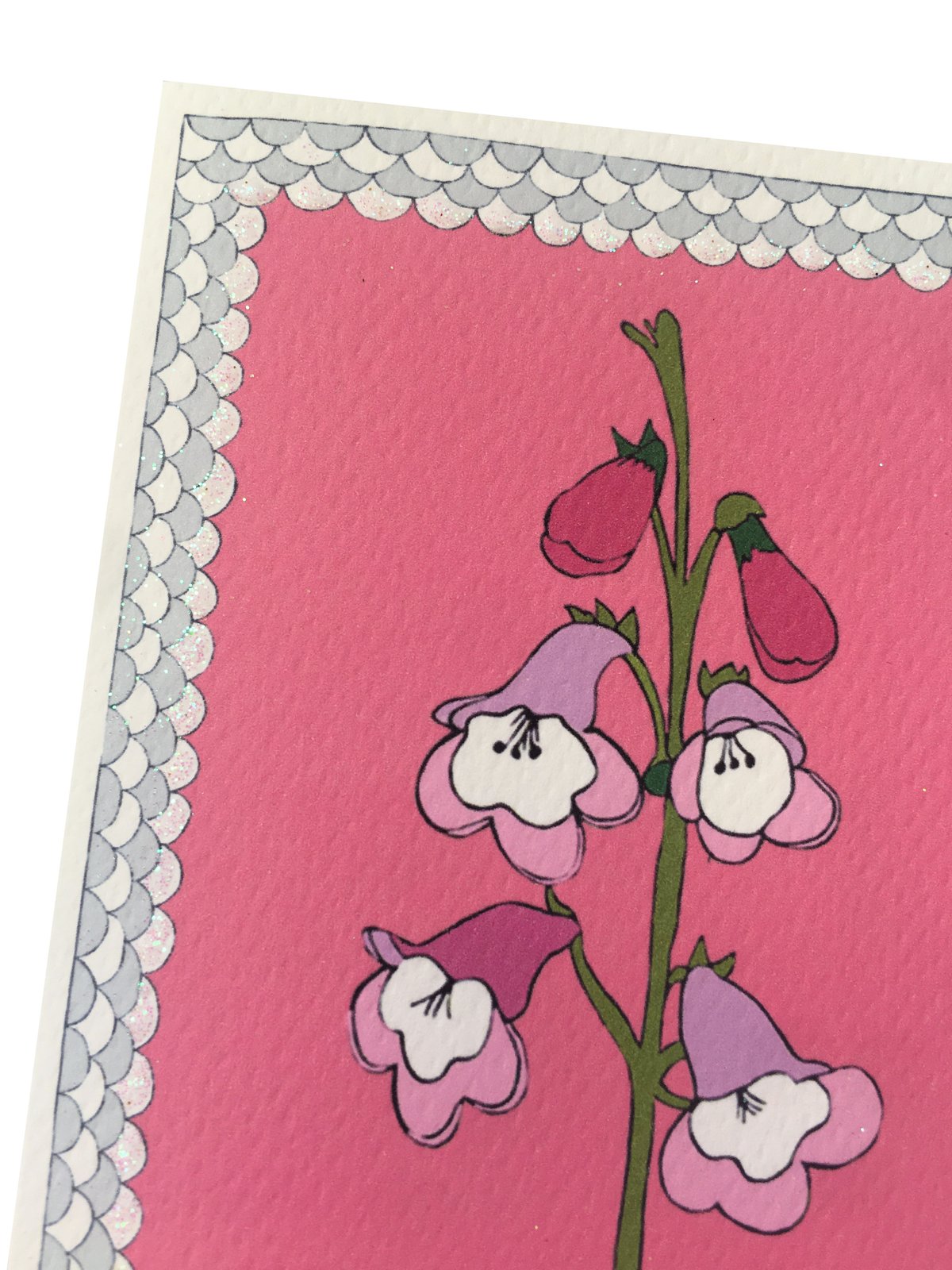 Foxglove Flower Frame Card