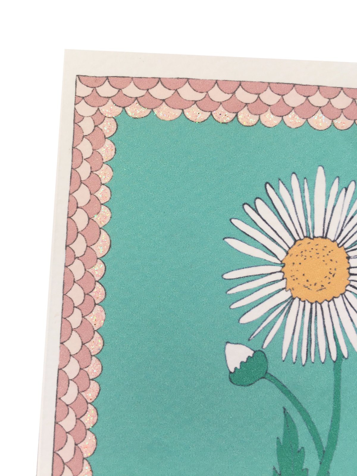 Daisy Flower Frame Card 