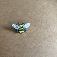 Image 2 of UKRAINE BEE PIN BADGE - CHARITY LIMITED EDITION 