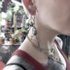 Black Veil + AO Spider earrings in sterling silver or 10k gold