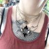 Black Veil + AO As Above So Below necklace in sterling silver & onyx