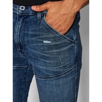 Image 3 of G-STAR 5620 3D ZIP KNEE SKINNY JEANS IN BLUE