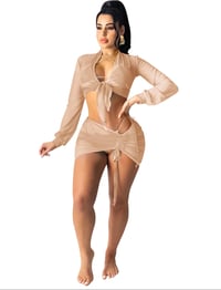 Image 3 of Two Piece Mesh Coverup