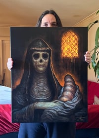 Image 1 of "The Green Nun" Limited Edition Canvas Giclee- 24x30"