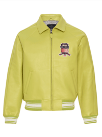 Image 2 of AVIREX USA LIMEADE ICON LEATHER JACKET