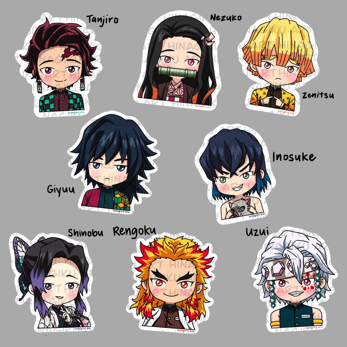 KNY Stickers | Hinagiku Art