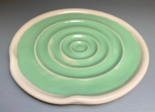 Image of Pale Green Ceramic Spoon rest