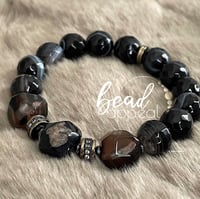 Image 3 of Black, White and Brown Agate