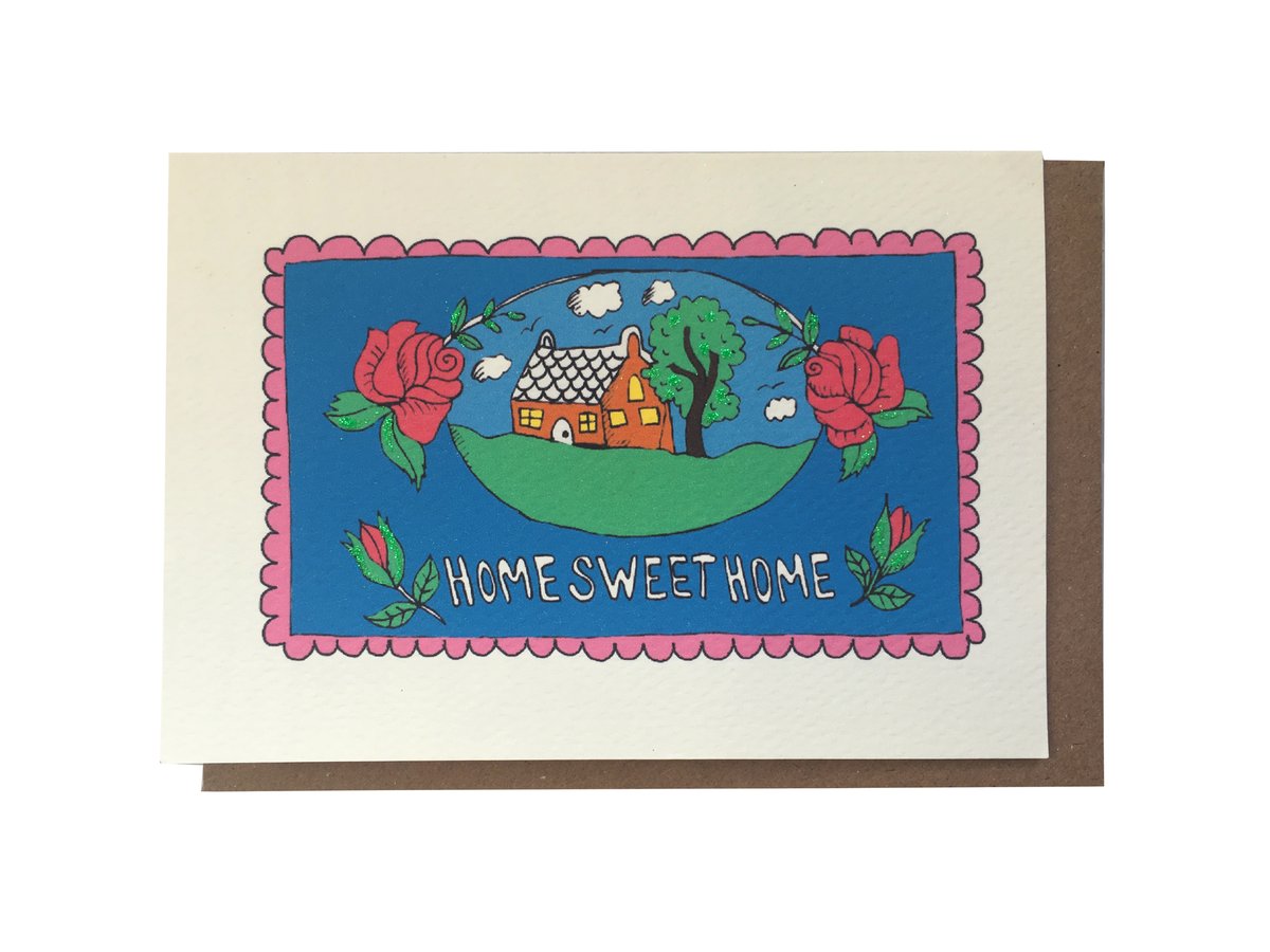 Frilly New Home Card 