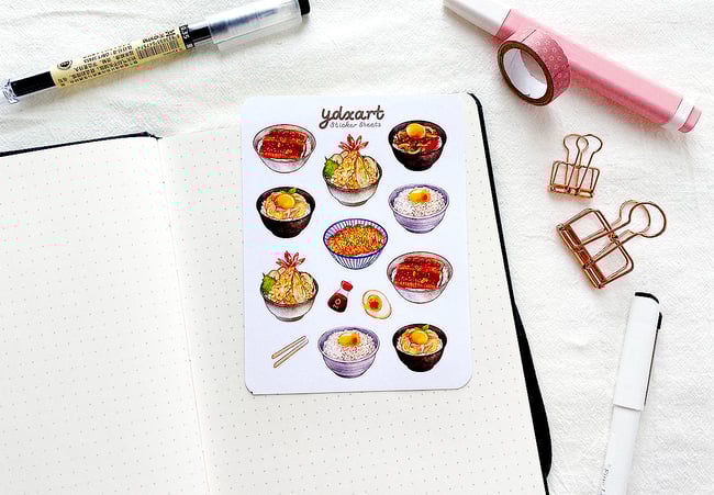 Donburi Sticker Sheet
