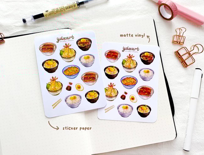 Donburi Sticker Sheet