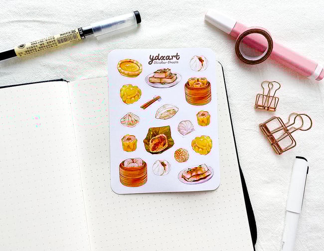 Dim Sum (Ver. A) Sticker Sheet