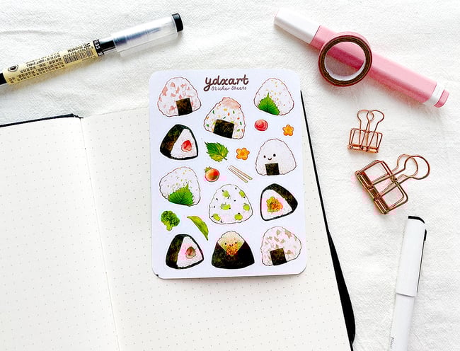 Onigiri Sticker Sheet