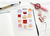 Cafe Cakes Sticker Sheet