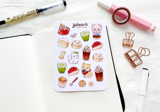 Coco's Cafe Sticker Sheet