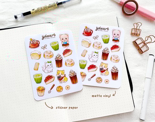 Coco's Cafe Sticker Sheet